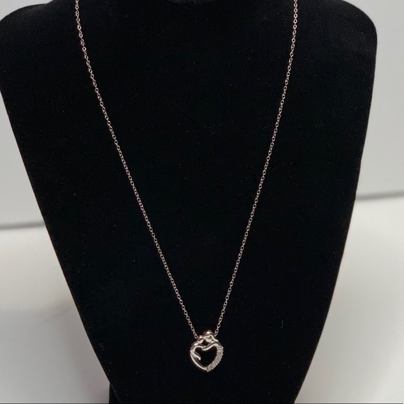 Diamond Accent Mother & Child Necklace - Picture 7 of 8